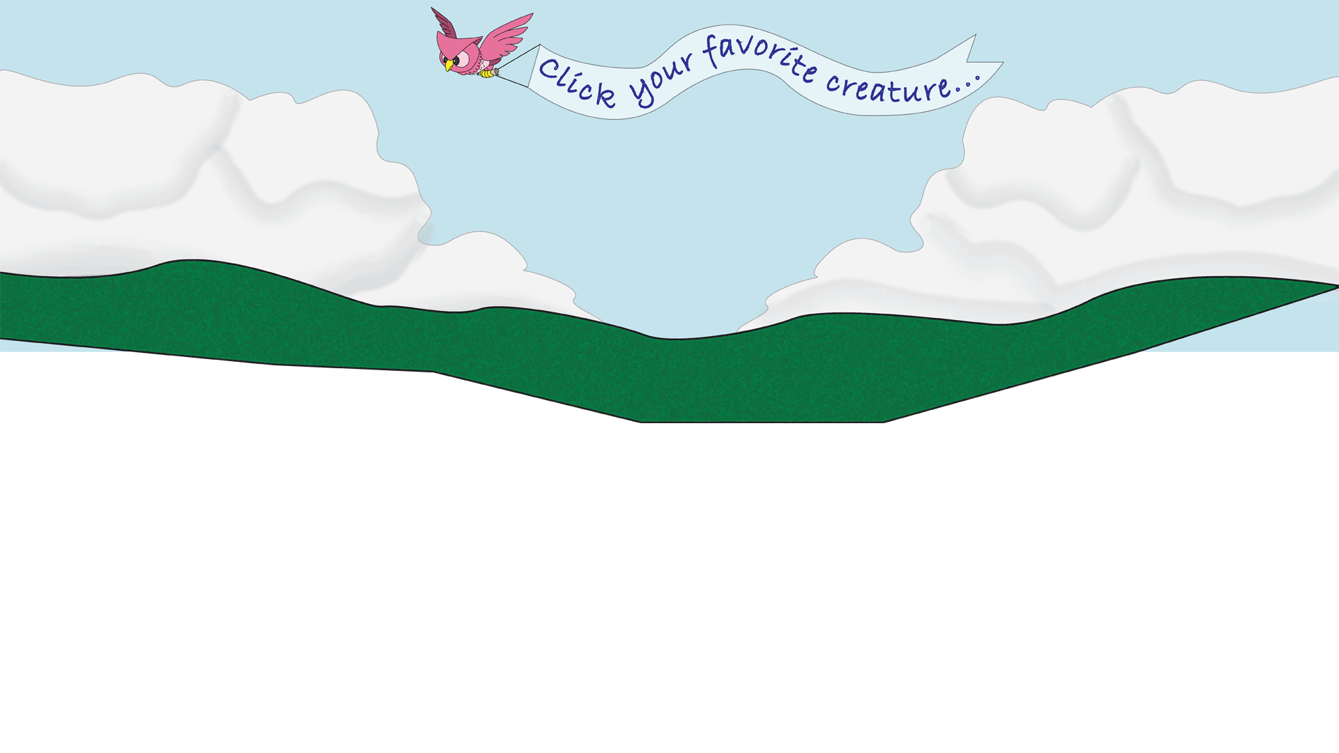 Background scene with more whimsical sweet creature art